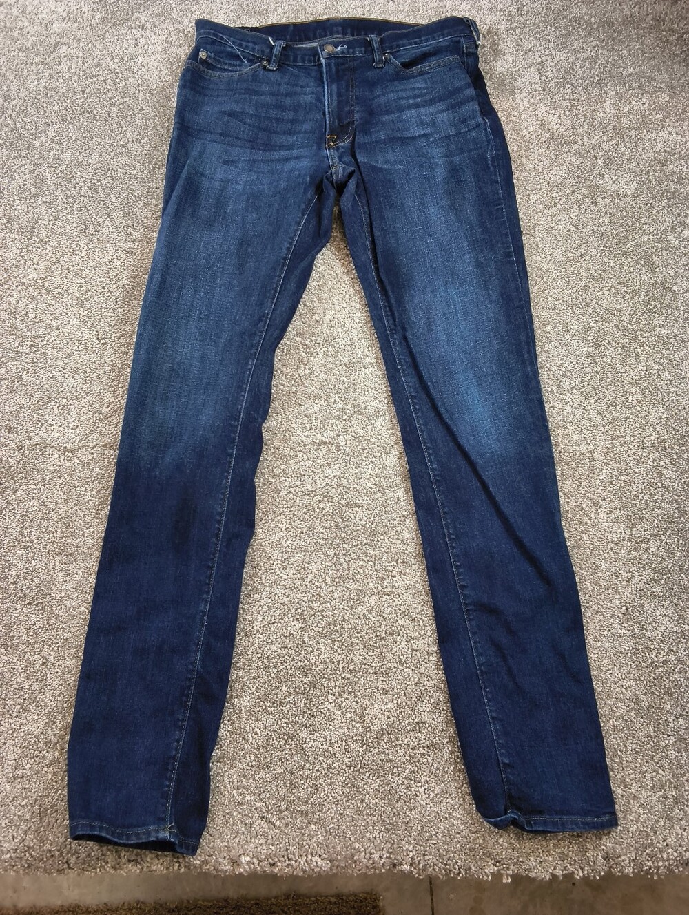 abercrombie and fitch langdon slim stretch blue 32x36 jeans